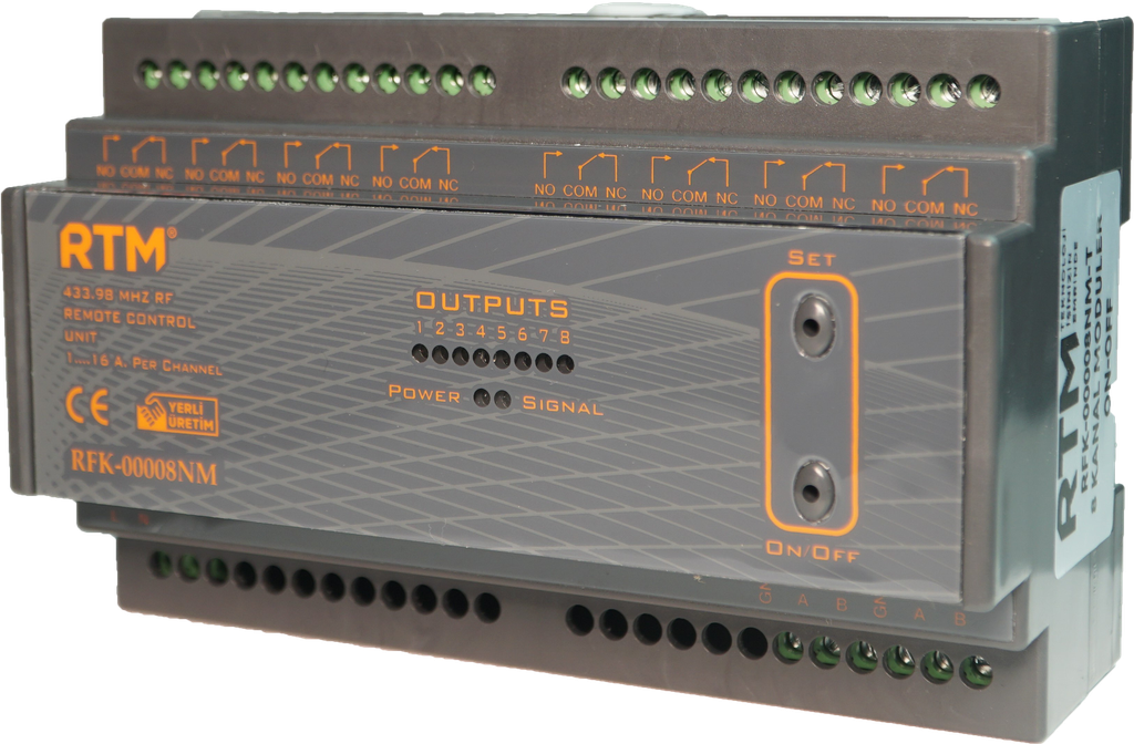 RFK-00040N   40 KANAL RF UZAKTAN KUMANDA RÖLE ÜNİTESİ V2