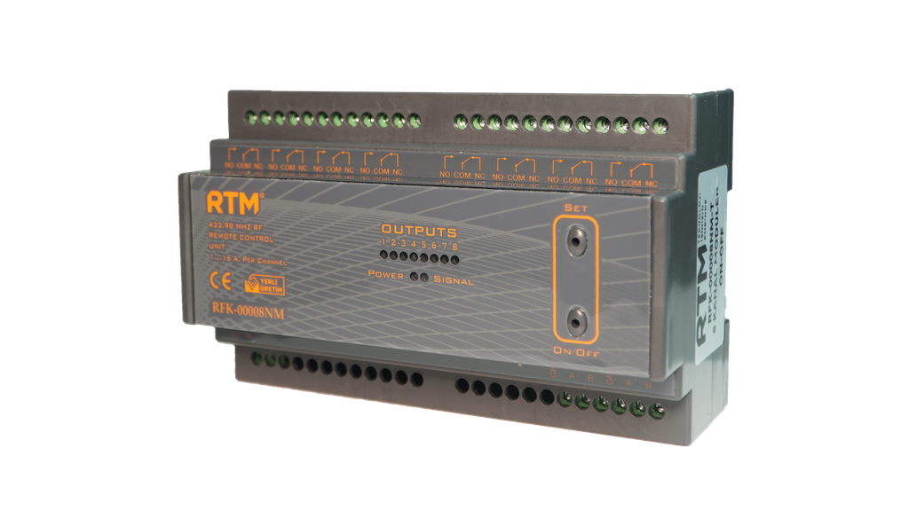 RFK-00048N   48 KANAL RF UZAKTAN KUMANDA RÖLE ÜNİTESİ V2